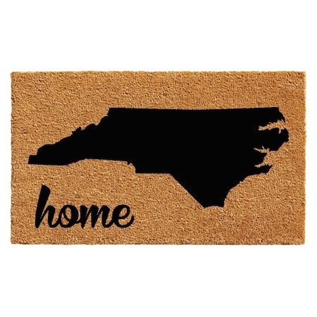 Configuracion 18 x 30 in. North Carolina Rectangular Doormat Natural & Black CO3357256